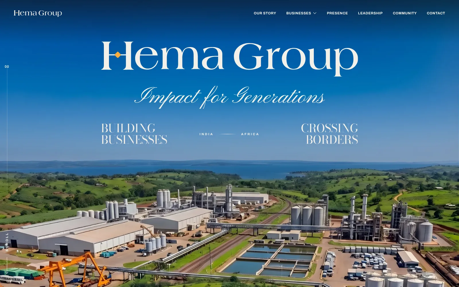 HEMA Group website, first screen
