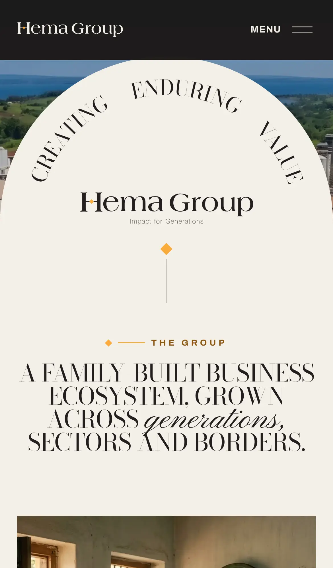 HEMA Group on a phone, screen two