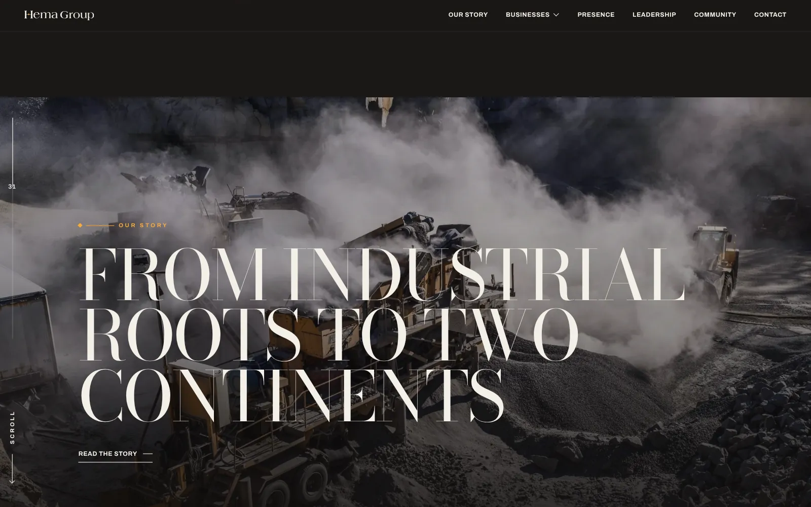 HEMA Group, website screen three