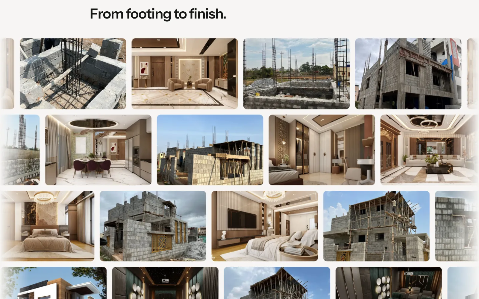 Seanna Constructions, website screen two
